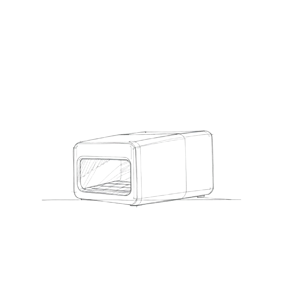 Industrial design sketch